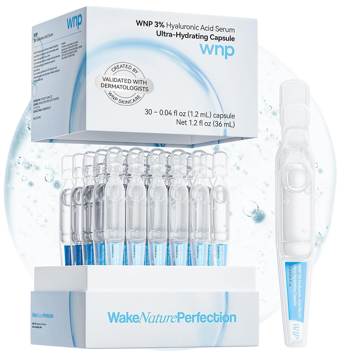 WNP Hyaluronic Acid Serum 3% (4D Multi-Layer Hydration) 30-Pack